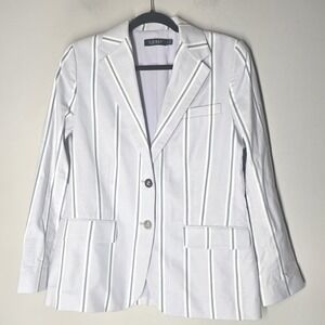 Lauren Ralph Lauren Lavender Striped Blazer Womens 10 Career Business